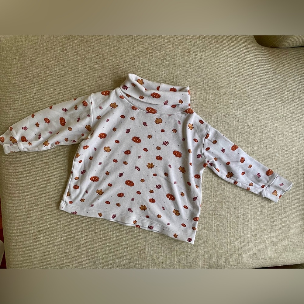 Luigi Kids toddler leaves turtleneck
